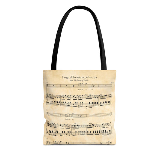 Largo al Factotum Opera Tote Bag