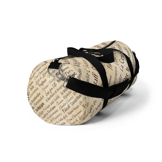 Opera Titles Duffel Bag