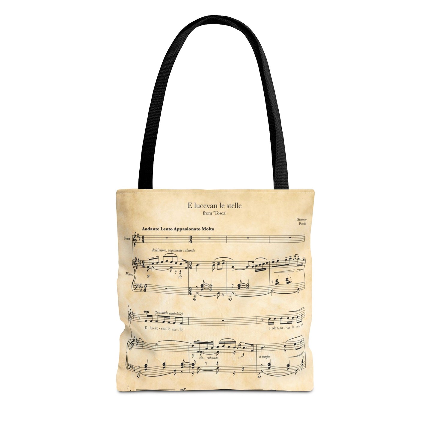 Tosca E Lucevan Opera Tote Bag