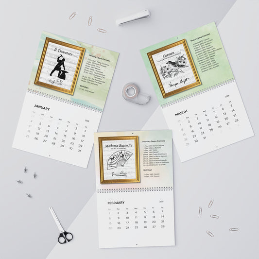 Opera Premiers Wall Calendar (2026)