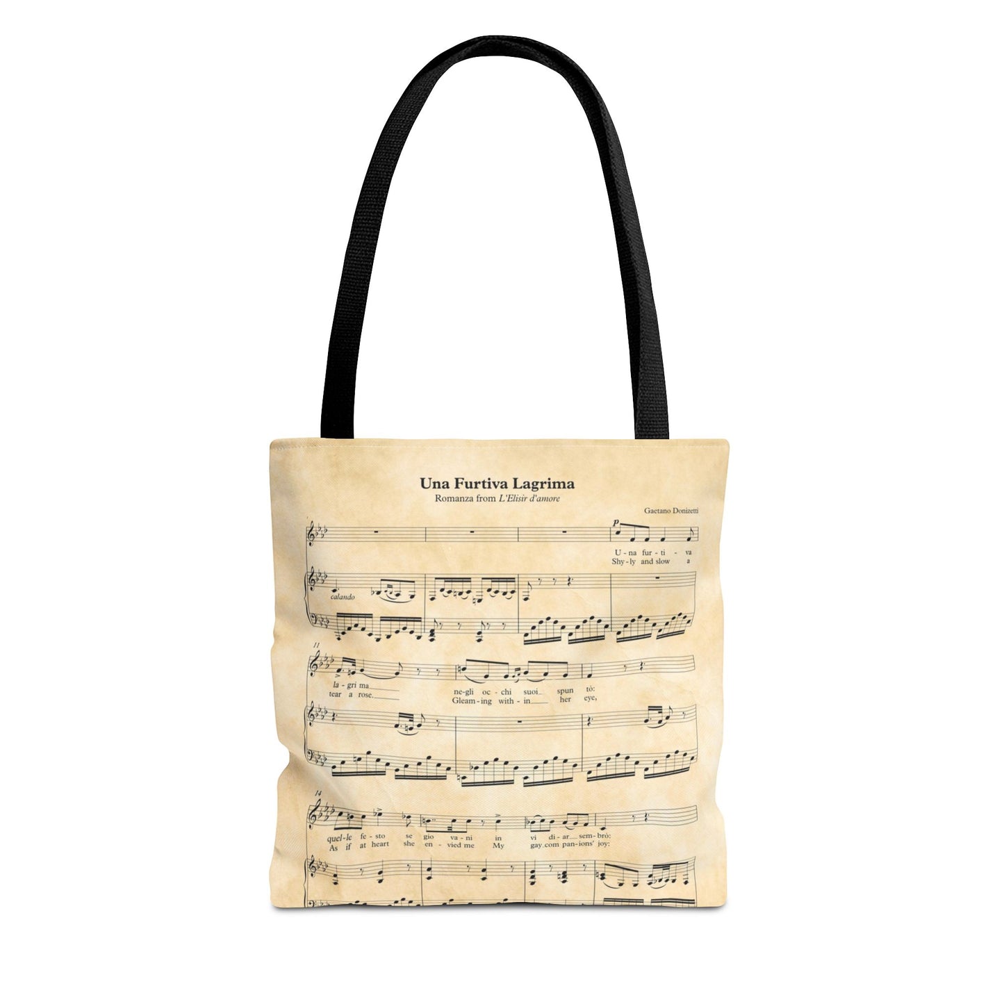 Una Furtiva Lagrima Opera Tote Bag