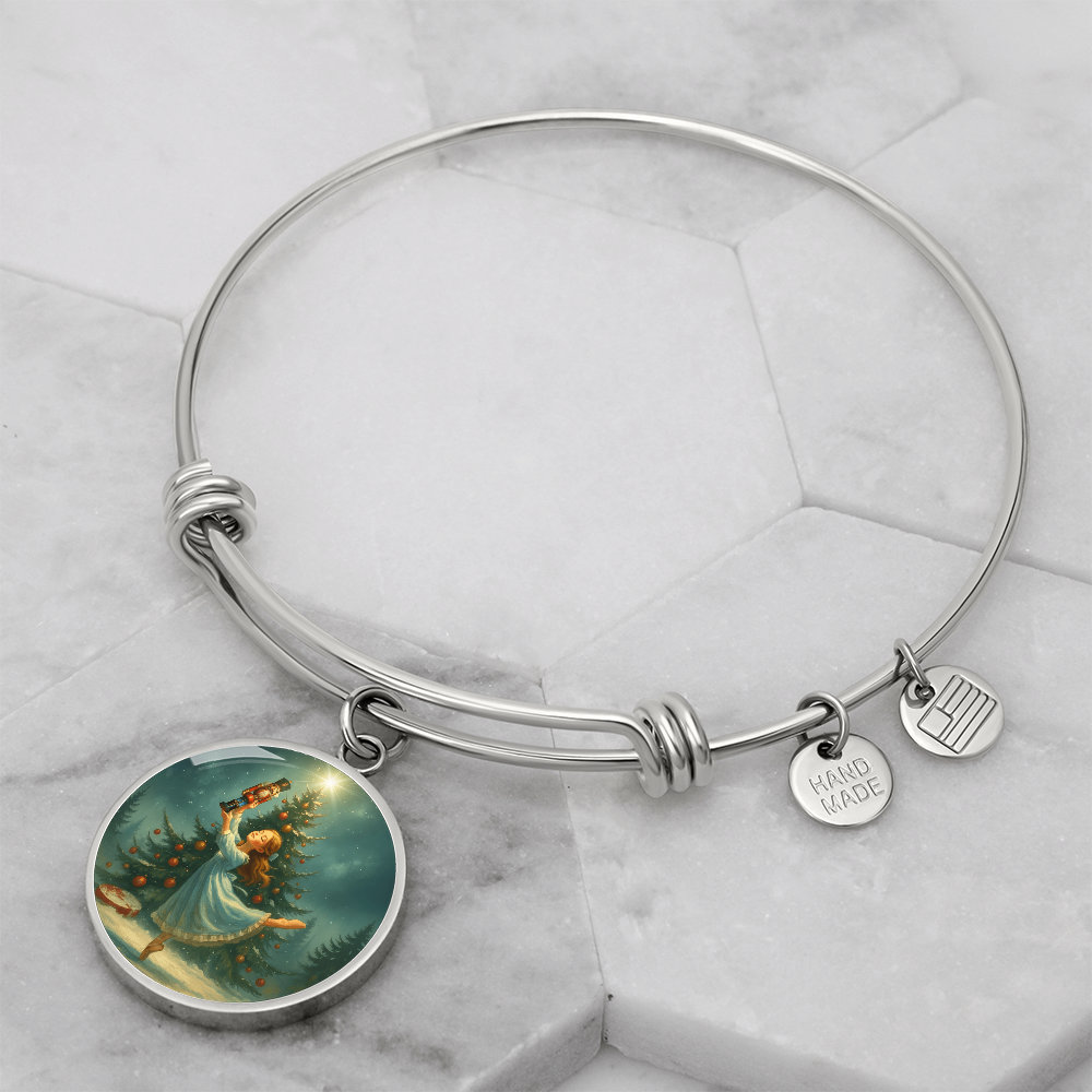 Clara and Nutcracker Bracelet - full view - silver