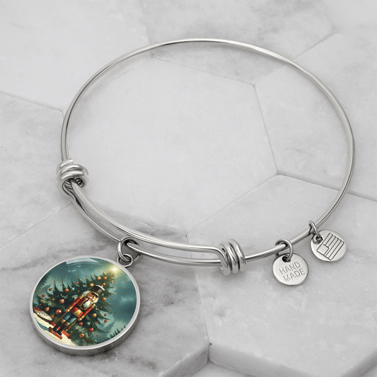 Nutcracker Bracelet full view - silver
