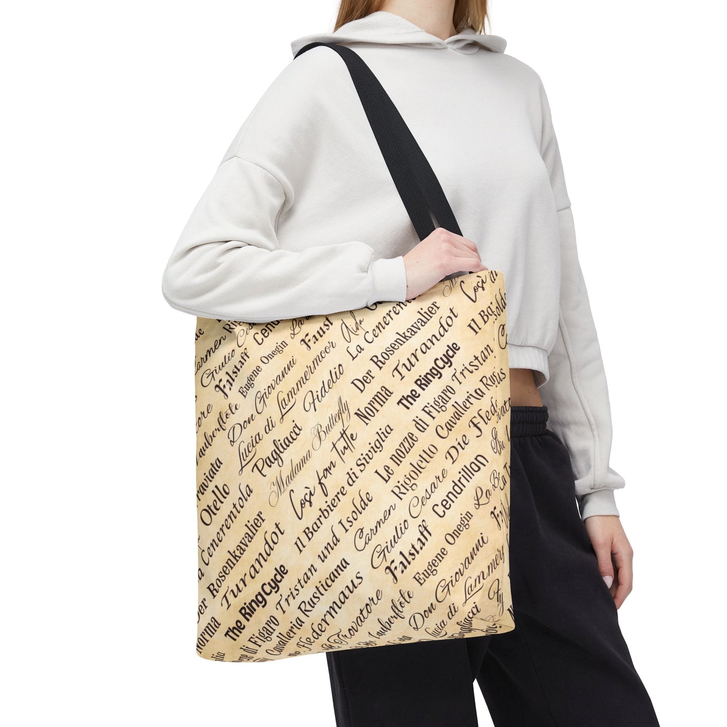 Opera Titles Tote Bag