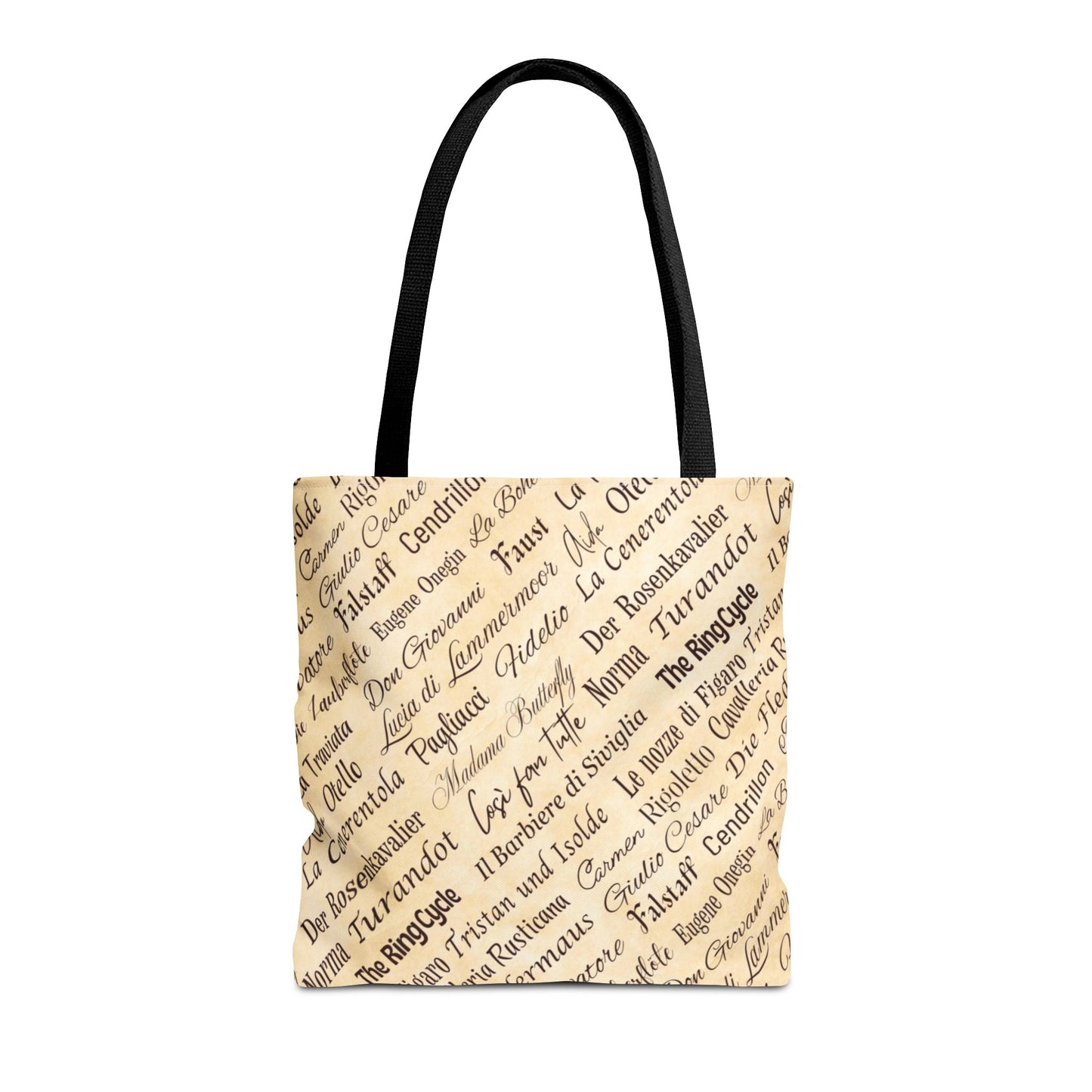 Opera Titles Tote Bag