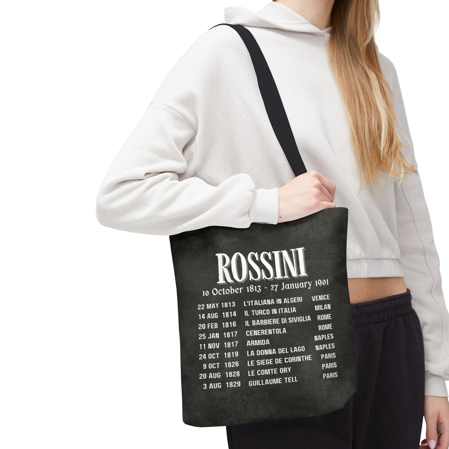 Rossini Opera Premiers Tote Bag