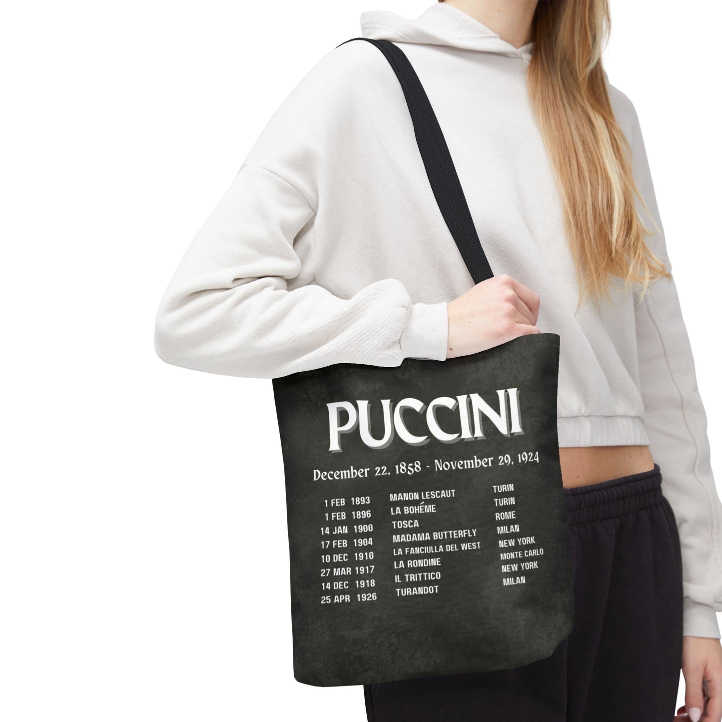 Puccini Opera Premiers Tote Bag