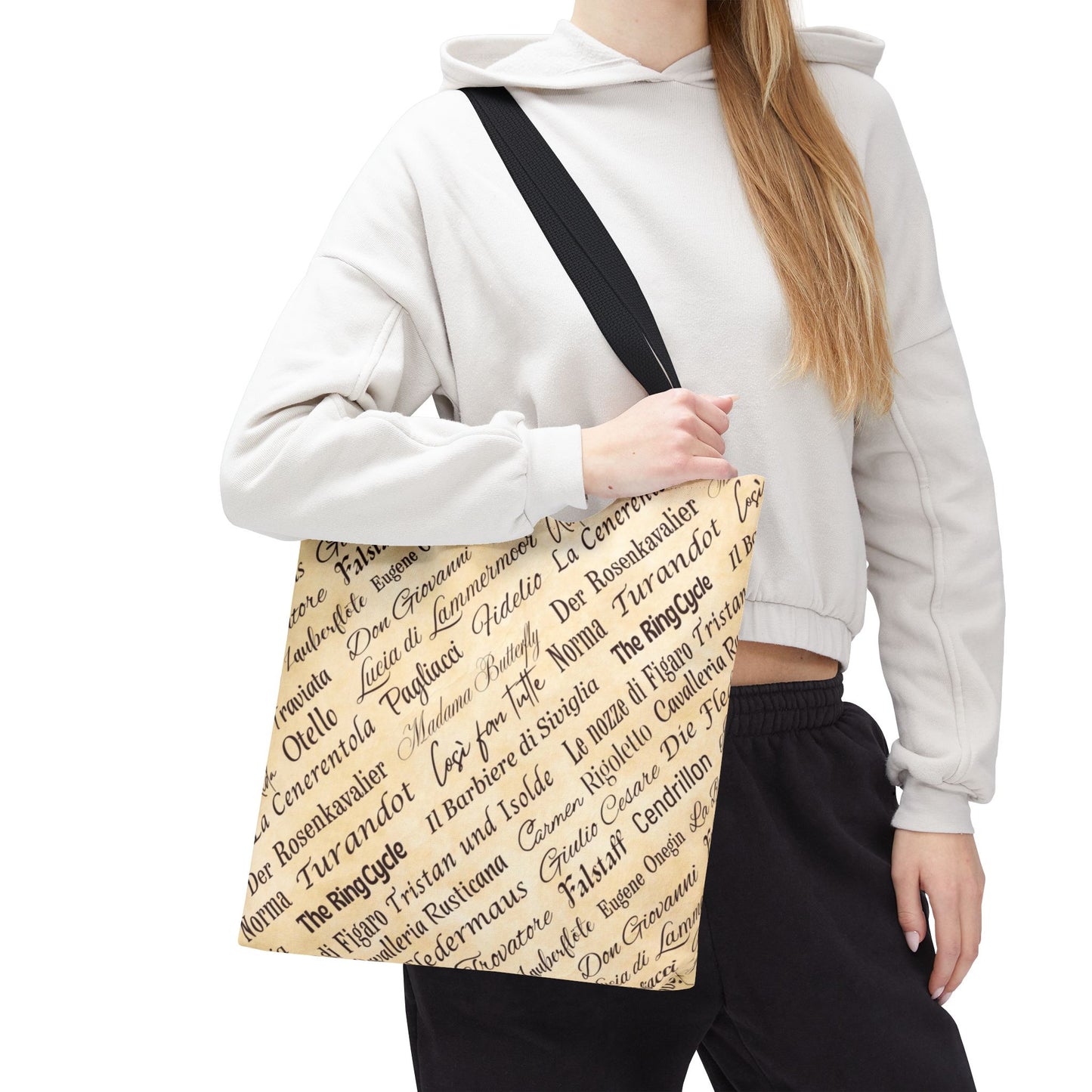Opera Titles Tote Bag