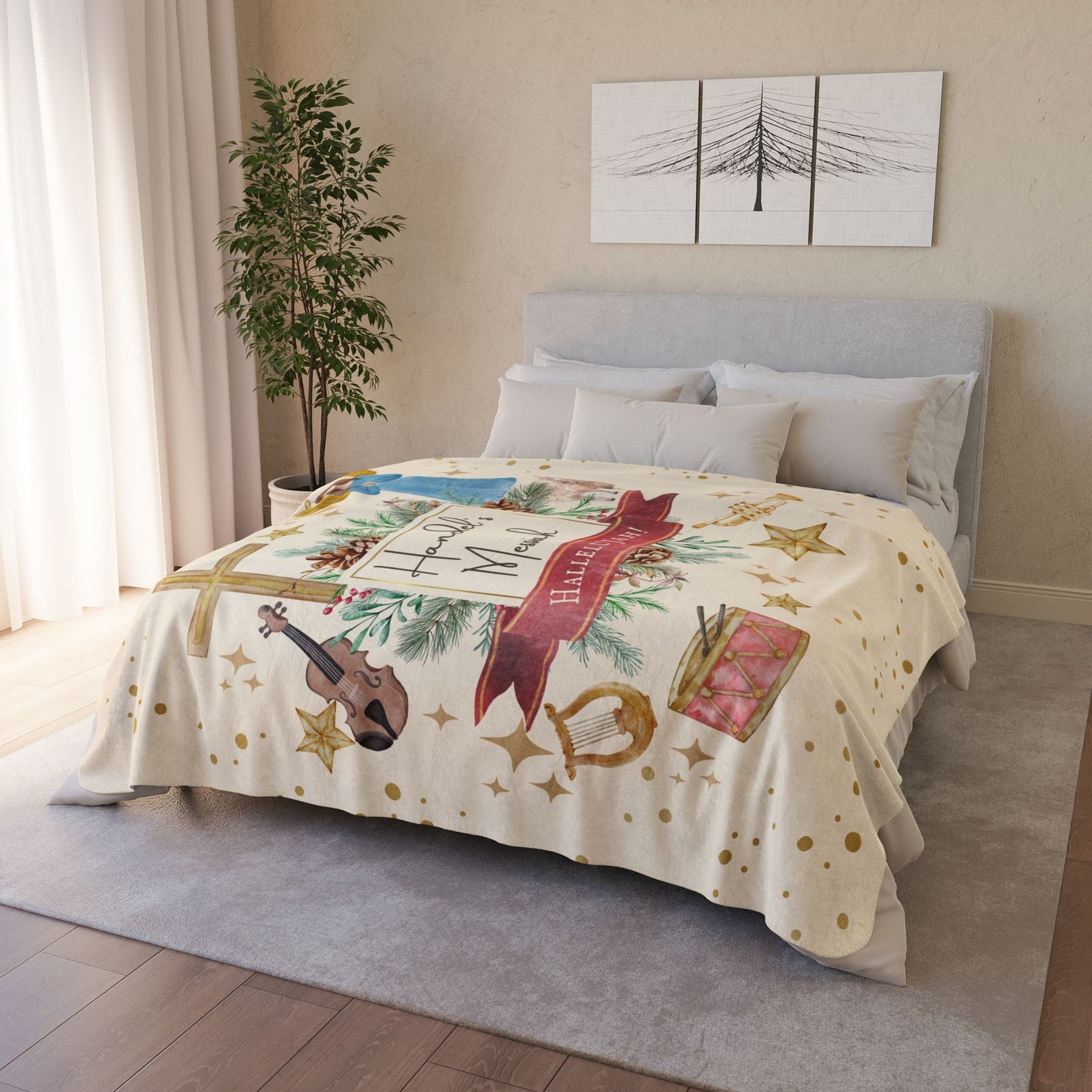 Handel's Messiah Fleece Sherpa Blanket