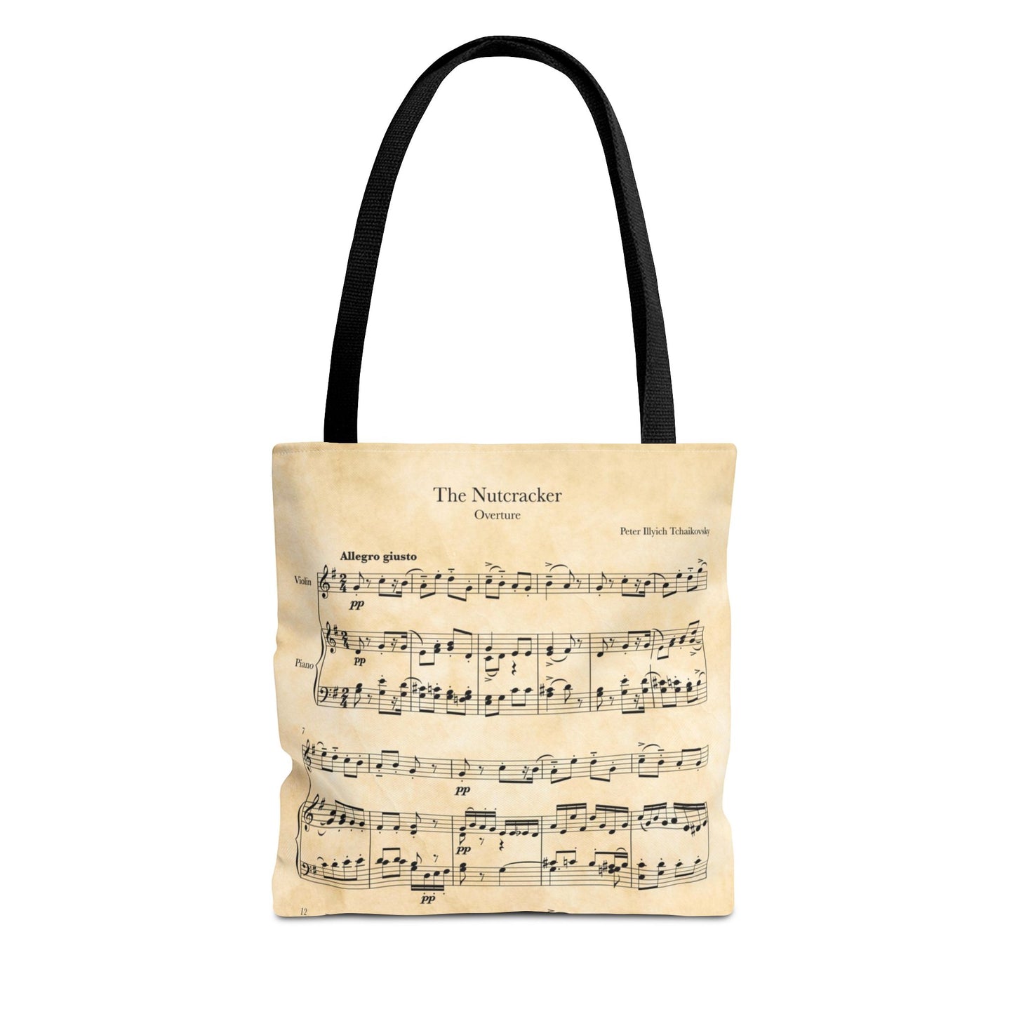 Nutcracker Overture Ballet Tote Bag