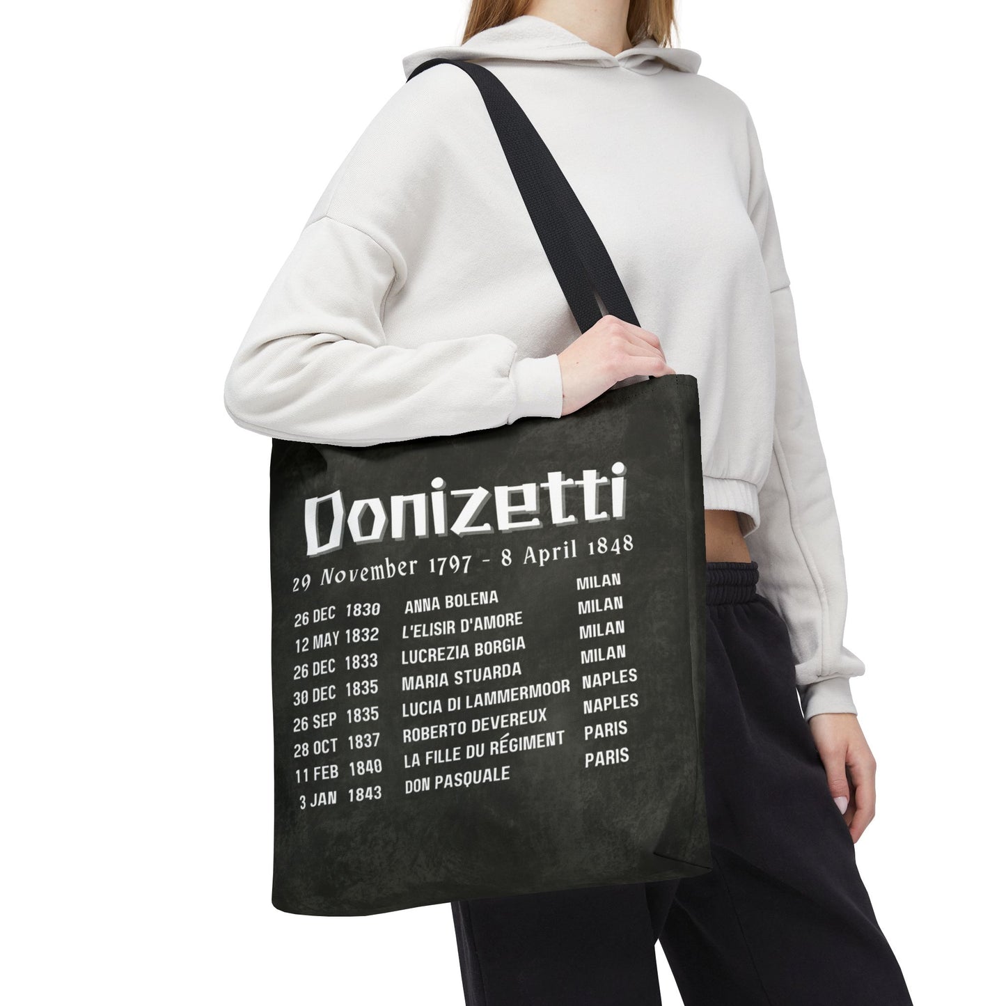 Donizetti Opera Premiers Tote Bag