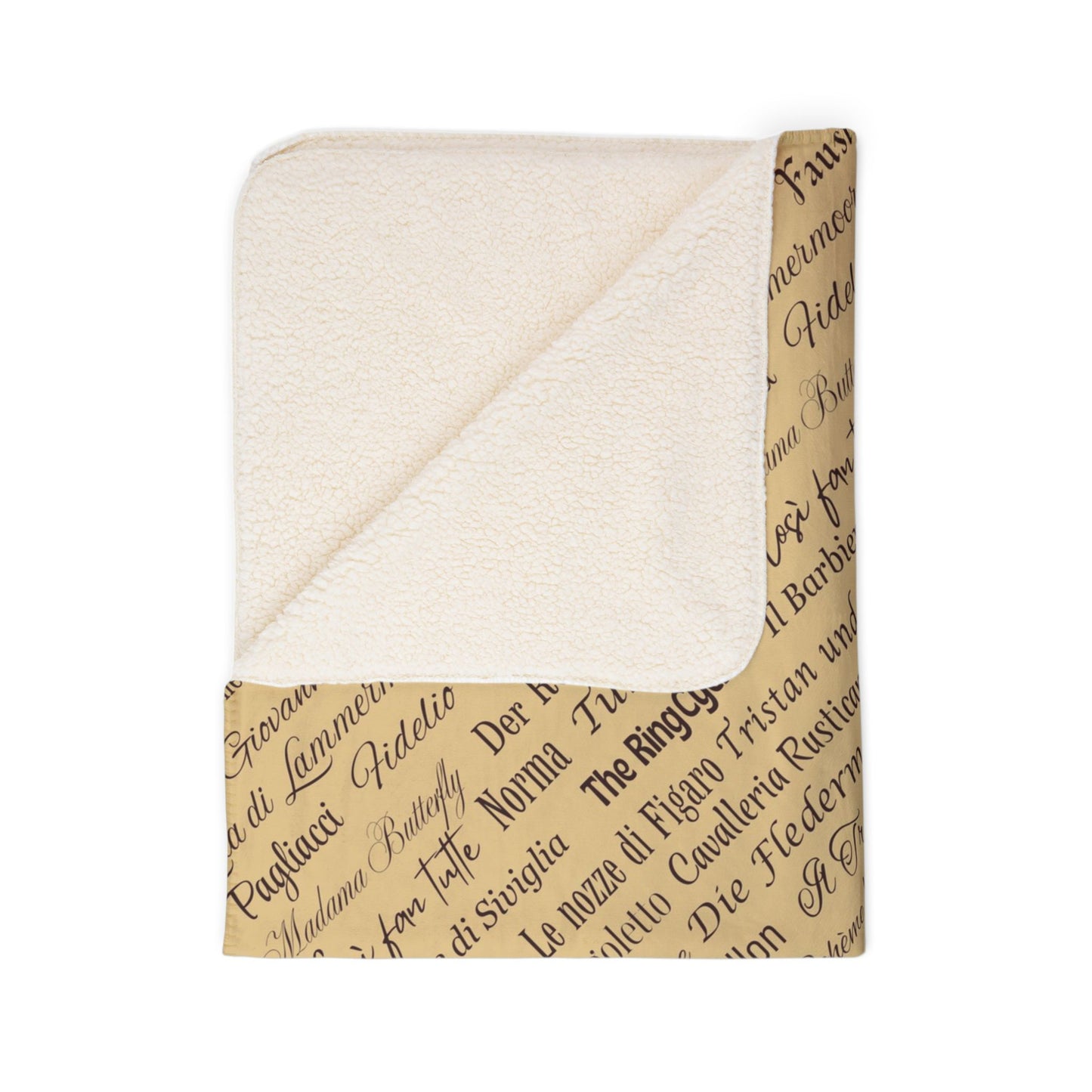 Opera Titles Fleece Sherpa Blanket