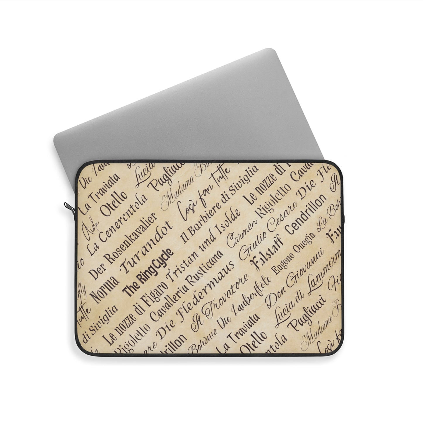 Opera Titles Laptop Sleeve