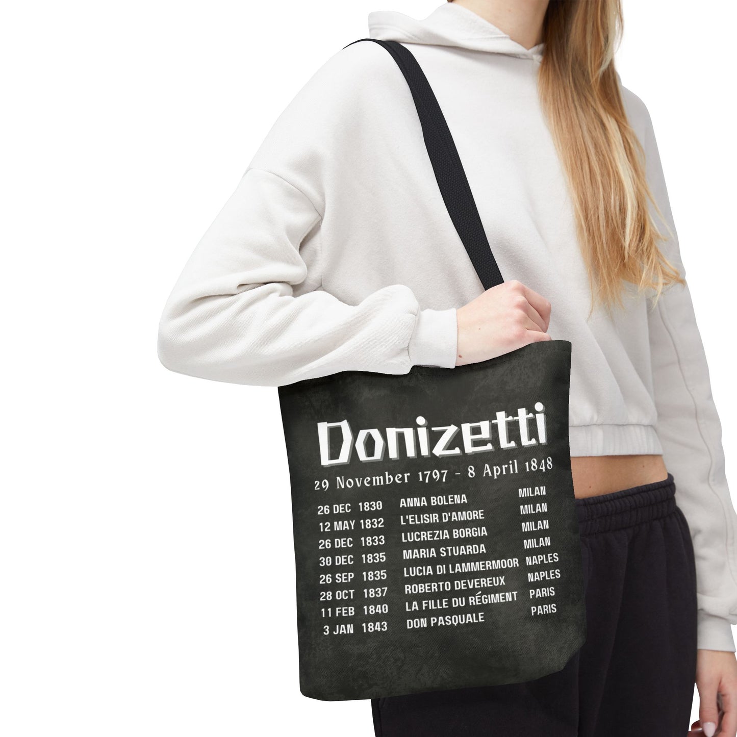Donizetti Opera Premiers Tote Bag