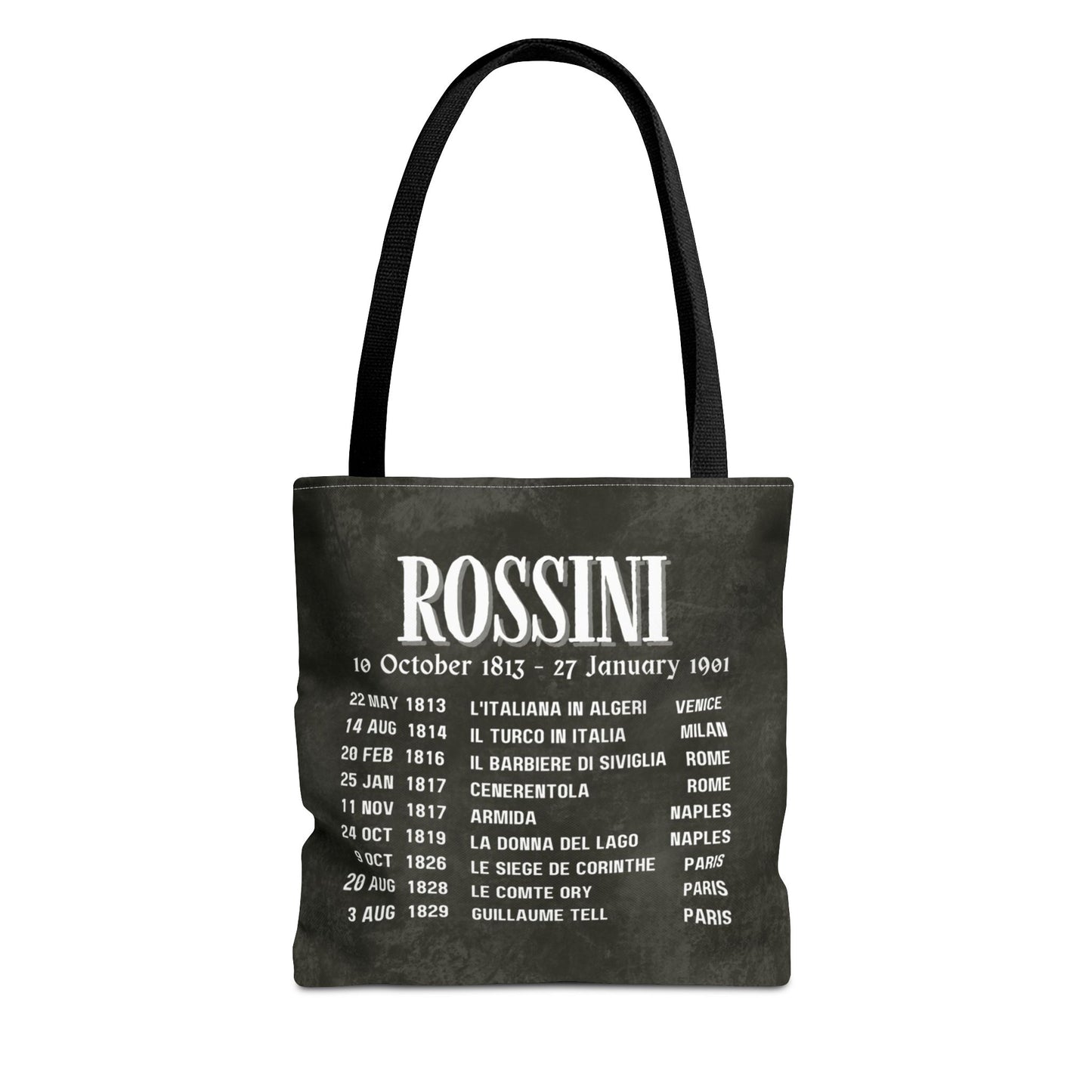 Rossini Opera Premiers Tote Bag
