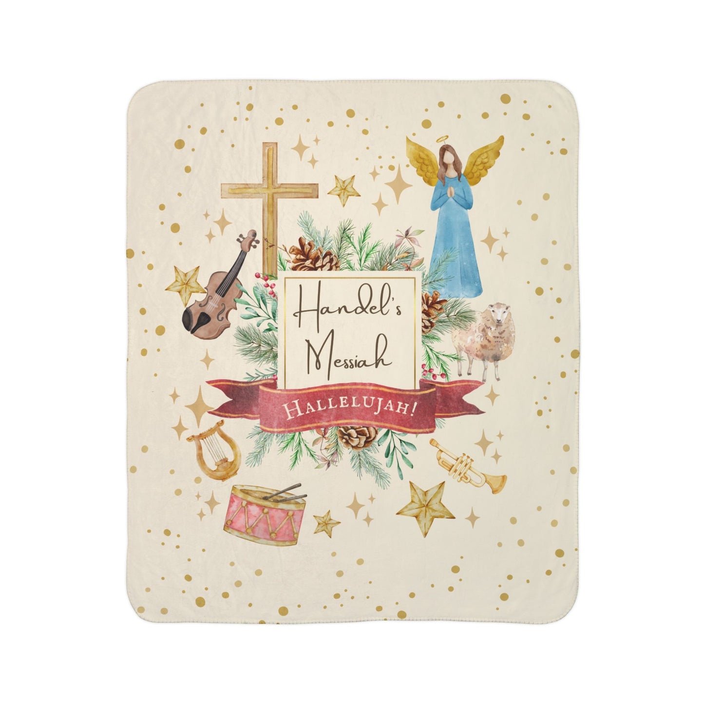 Handel's Messiah Fleece Sherpa Blanket