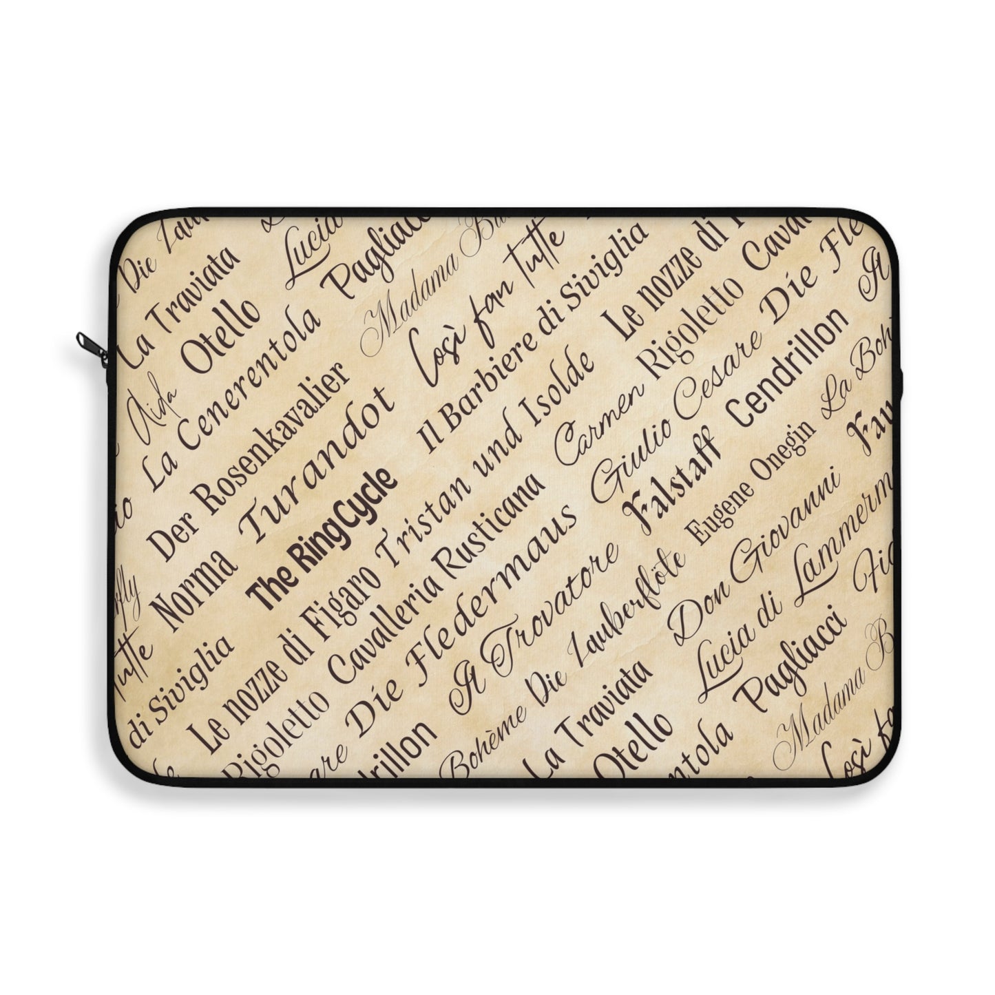 Opera Titles Laptop Sleeve