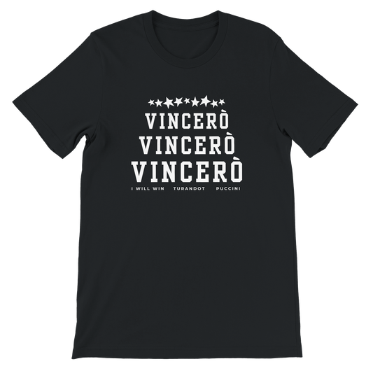 Turandot Nessun Dorma Vincero t-shirt - black