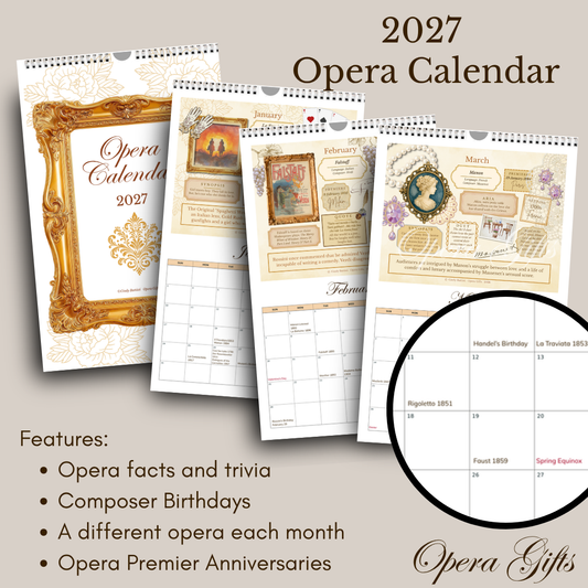 2027 Opera Wall Calendar