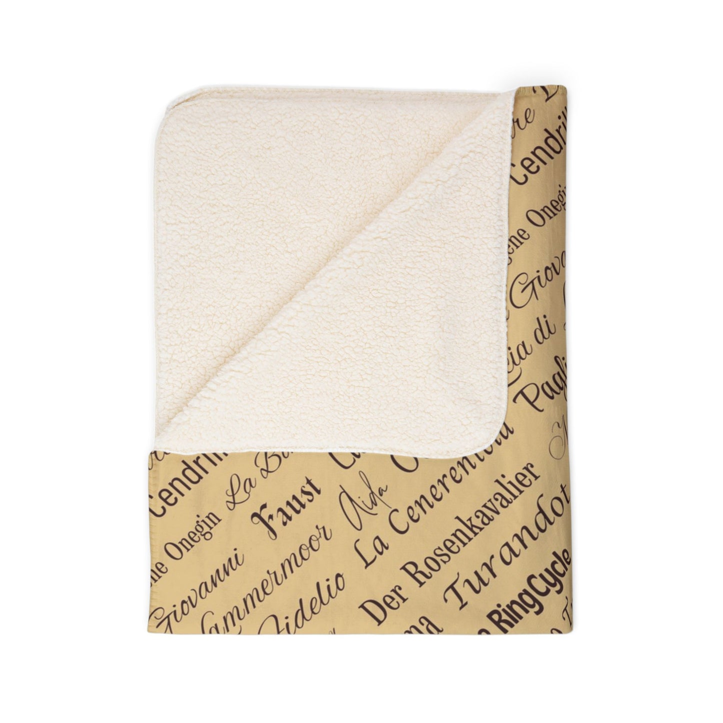 Opera Titles Fleece Sherpa Blanket