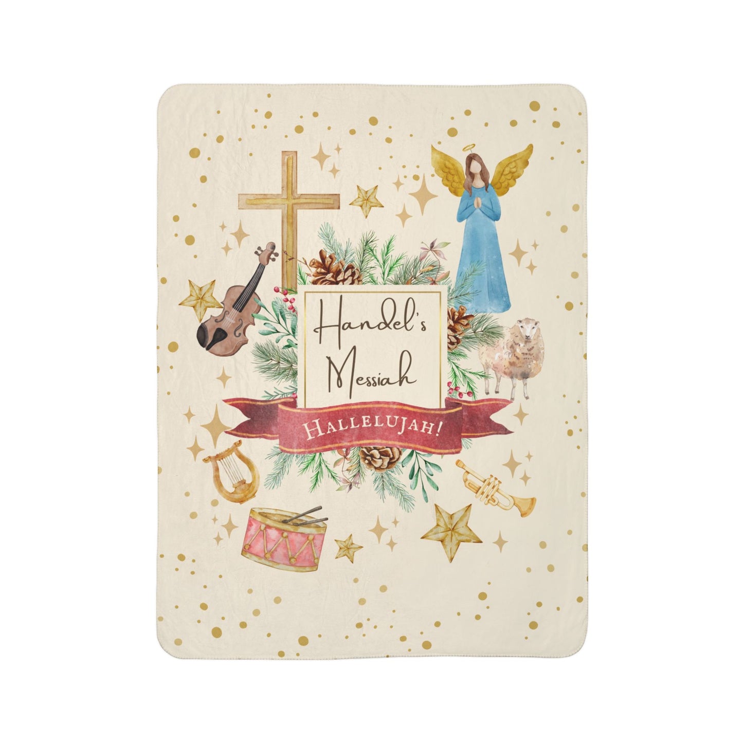 Handel's Messiah Fleece Sherpa Blanket