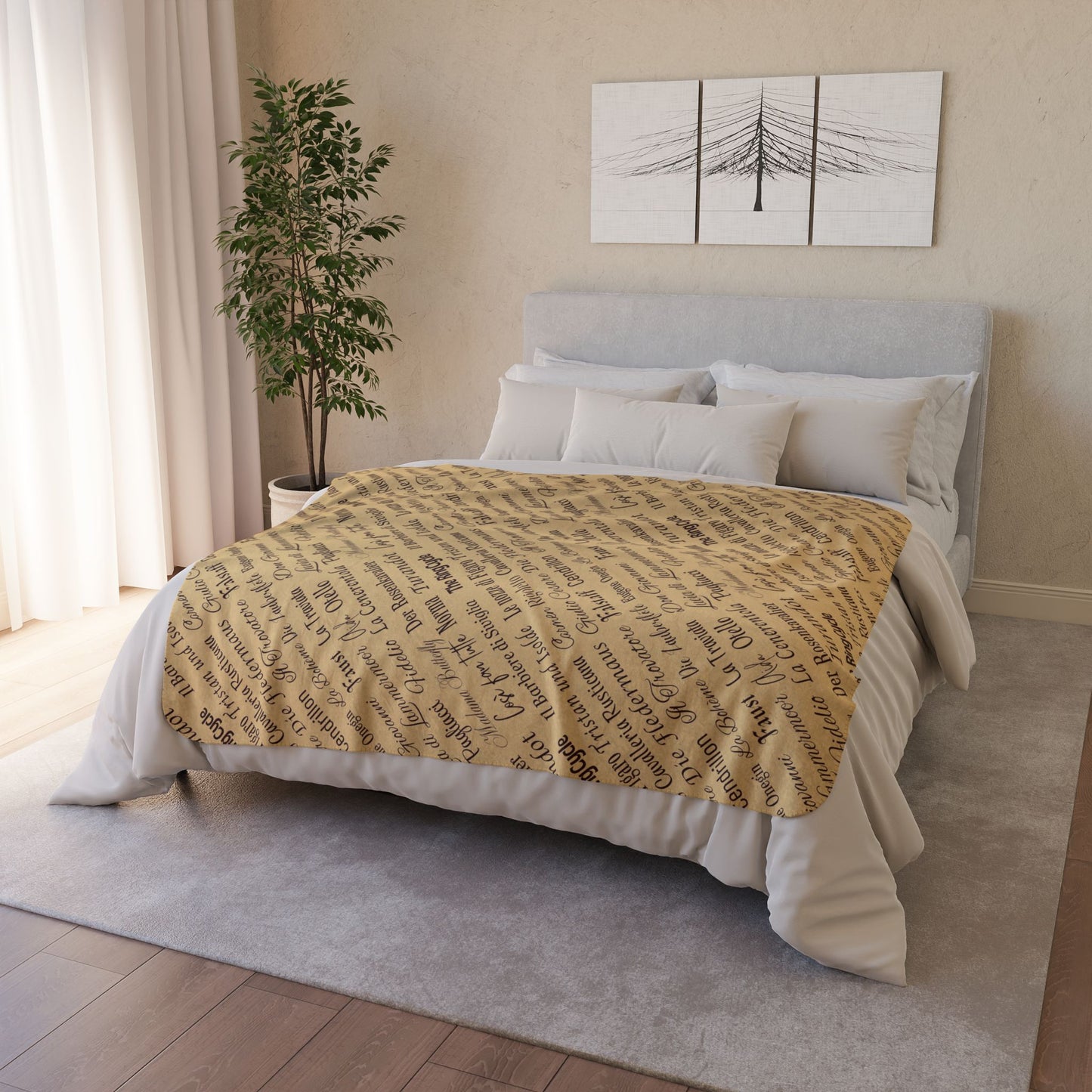 Opera Titles Fleece Sherpa Blanket