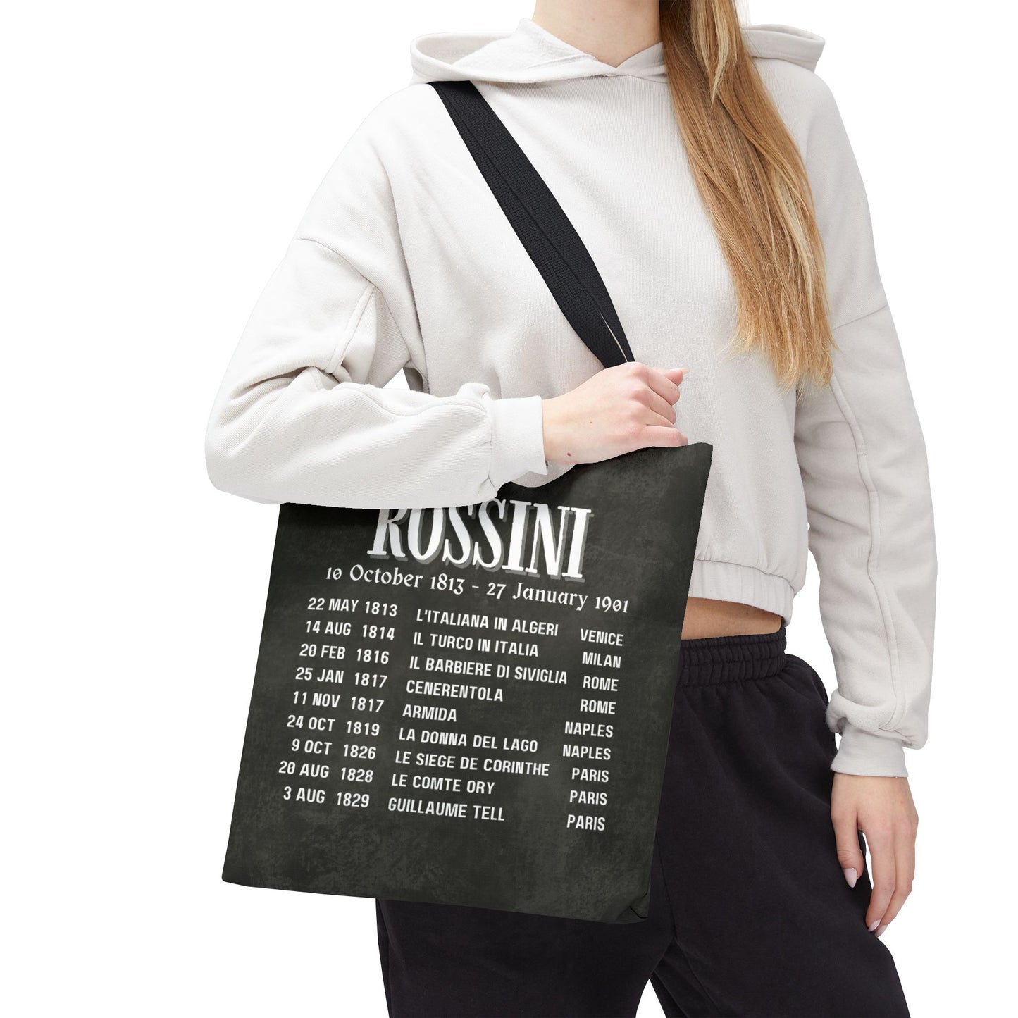 Rossini Opera Premiers Tote Bag