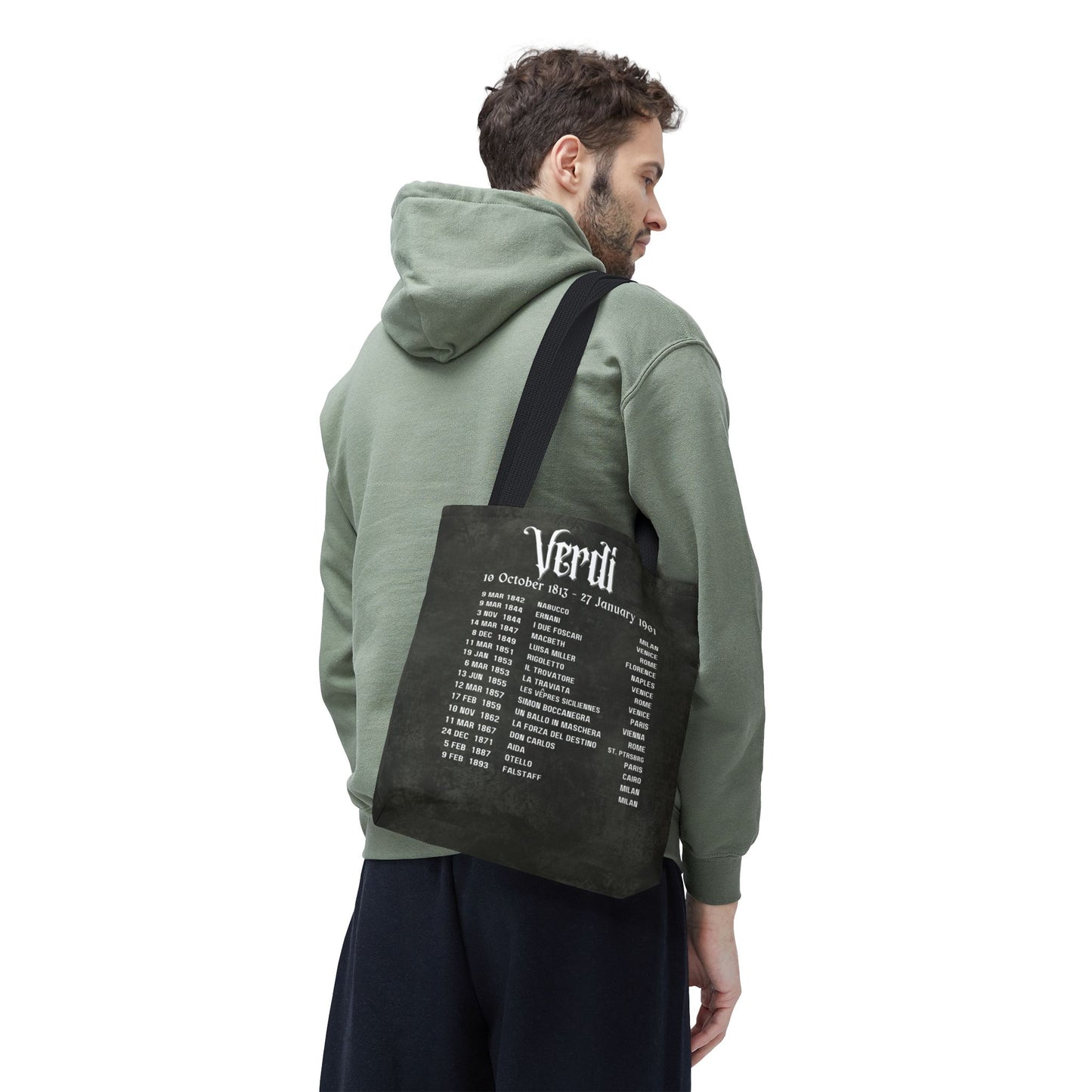 Verdi Opera Premiers Tote Bag