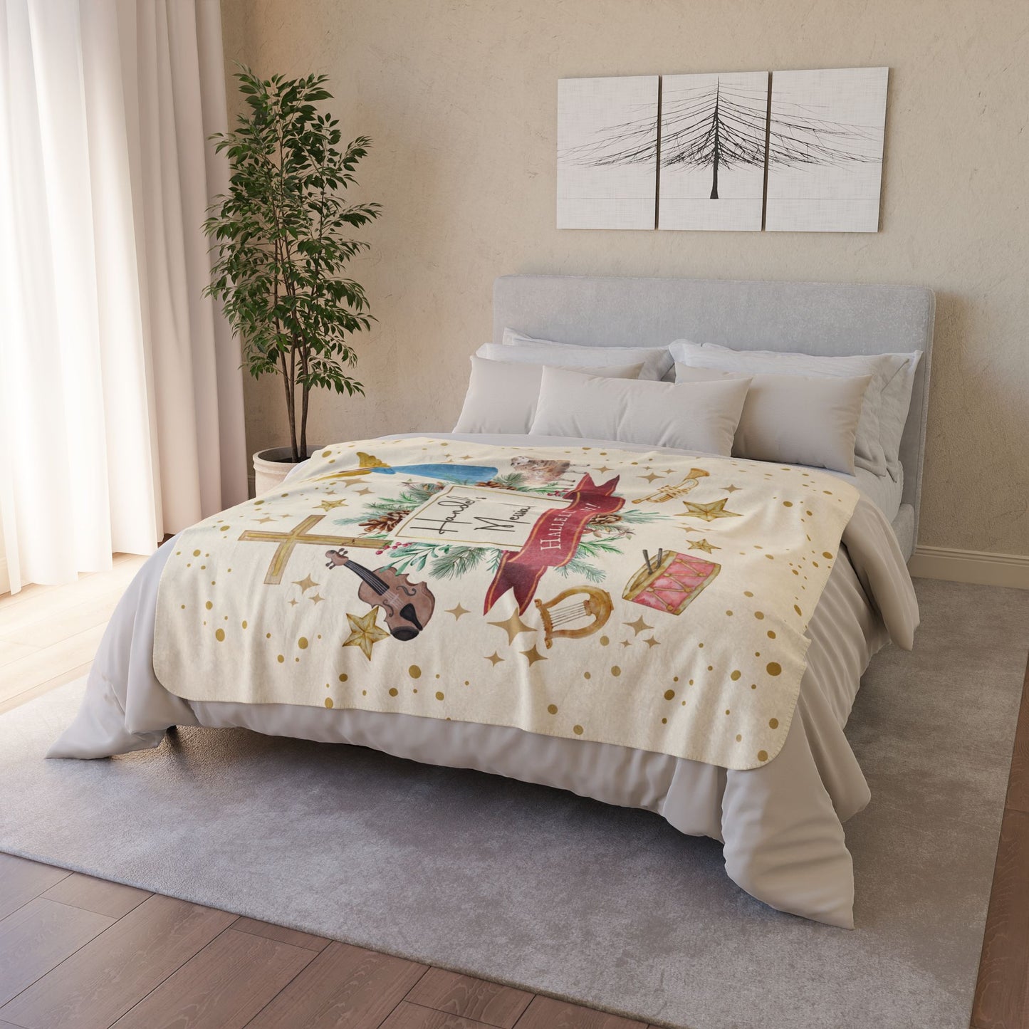 Handel's Messiah Fleece Sherpa Blanket