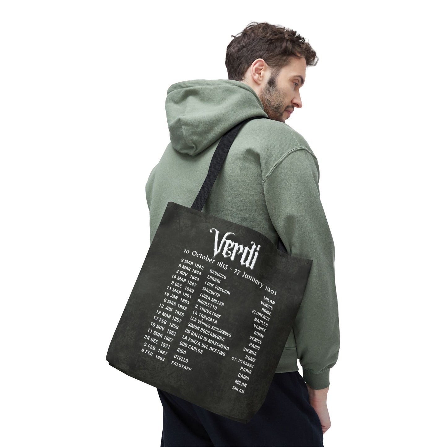 Verdi Opera Premiers Tote Bag