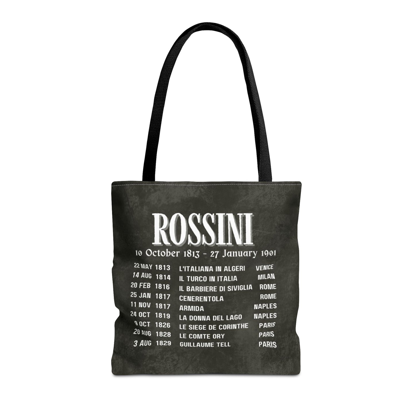 Rossini Opera Premiers Tote Bag