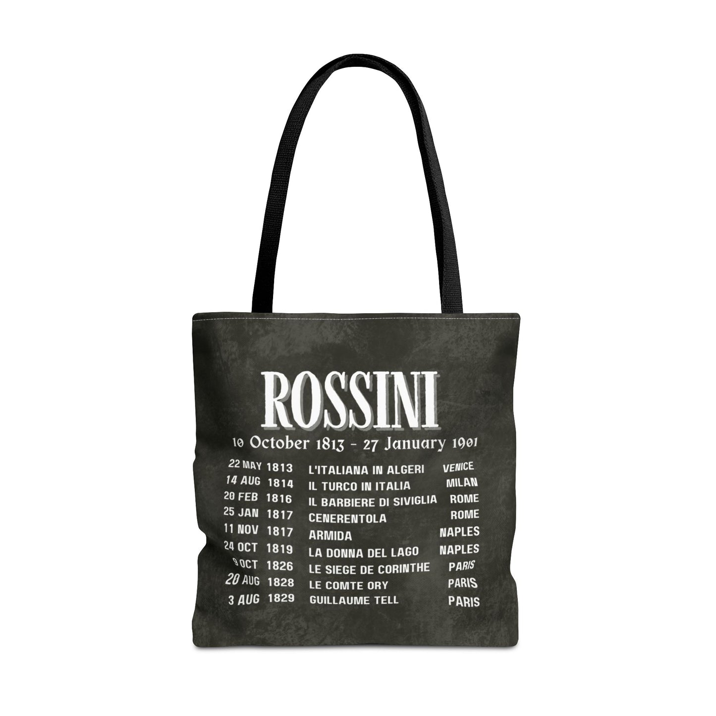 Rossini Opera Premiers Tote Bag