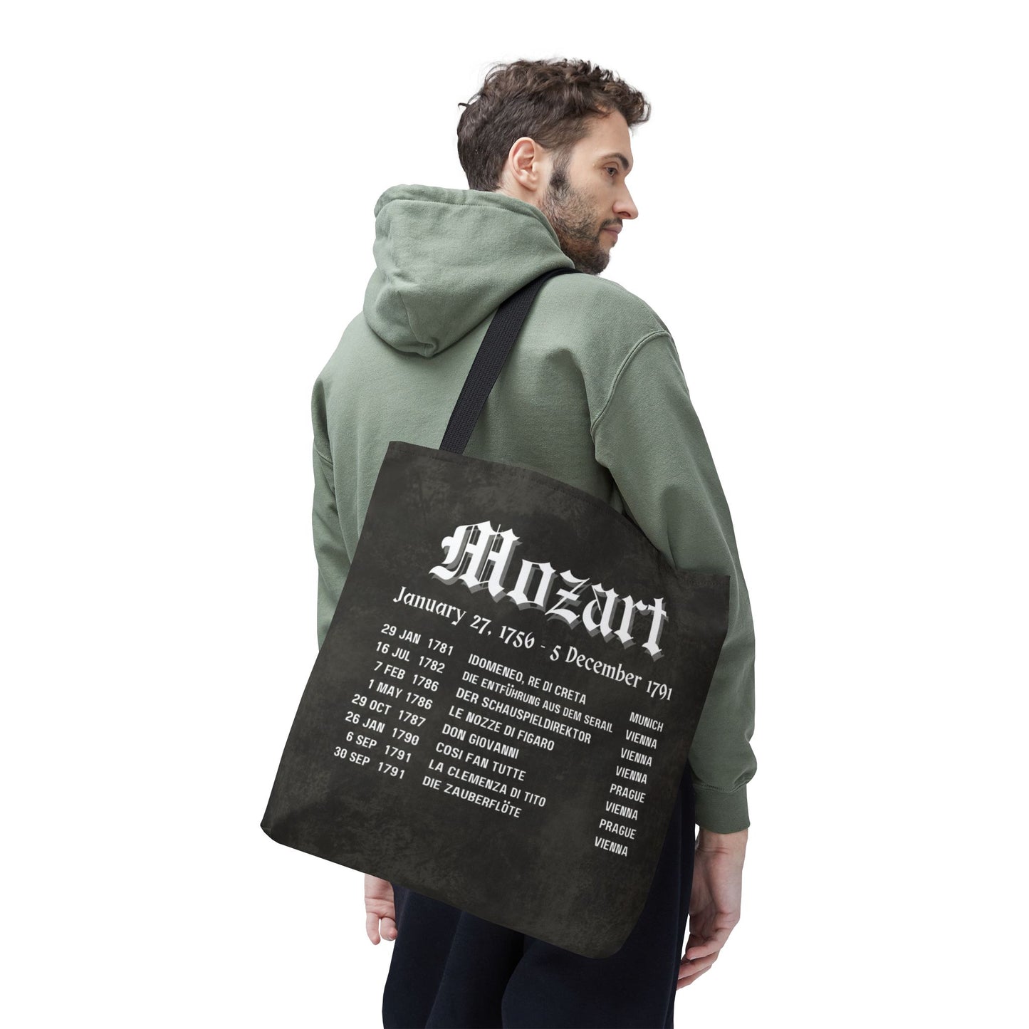 Mozart Opera Premiers Tote Bag