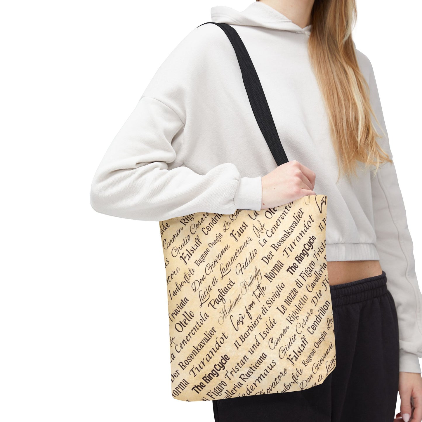 Opera Titles Tote Bag