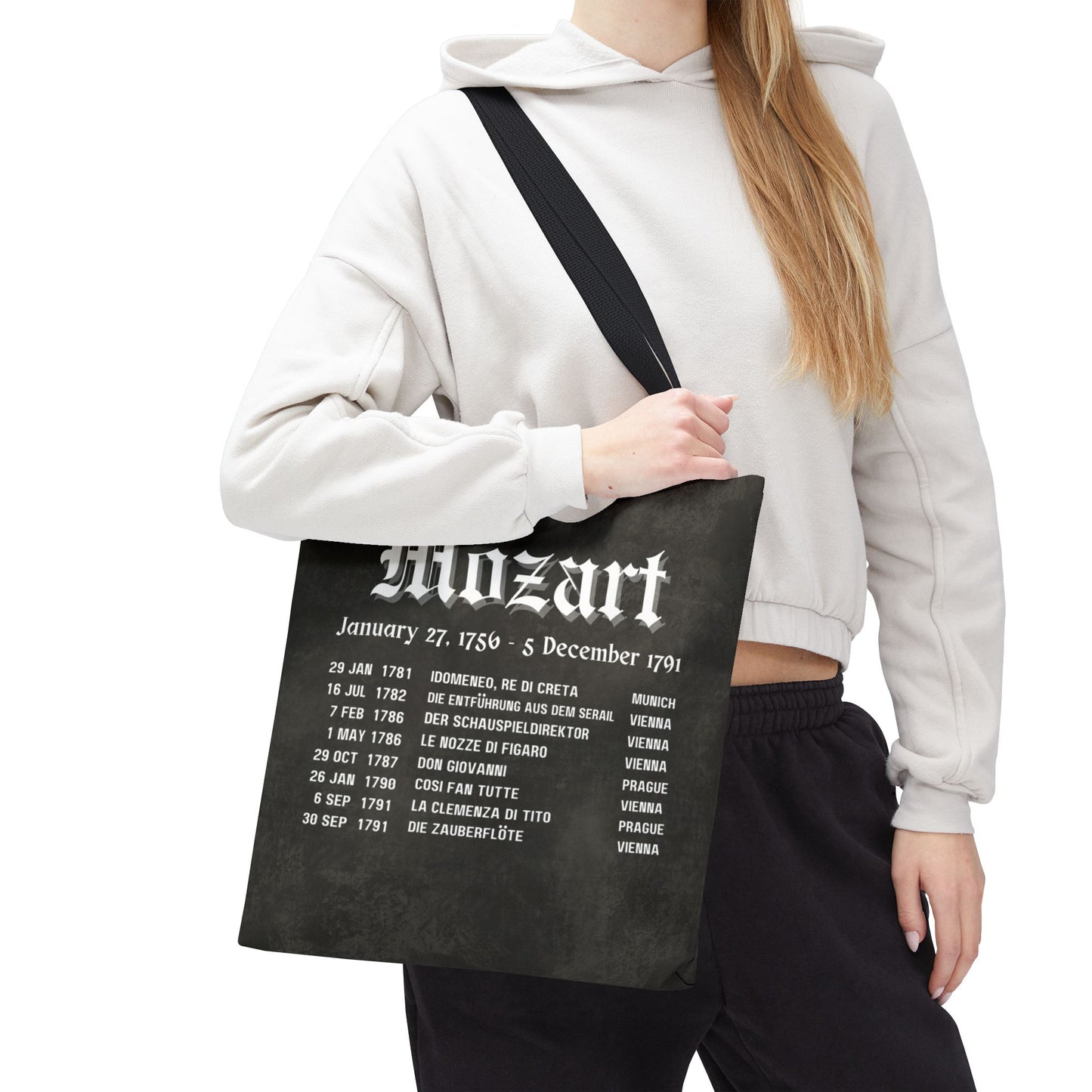 Mozart Opera Premiers Tote Bag