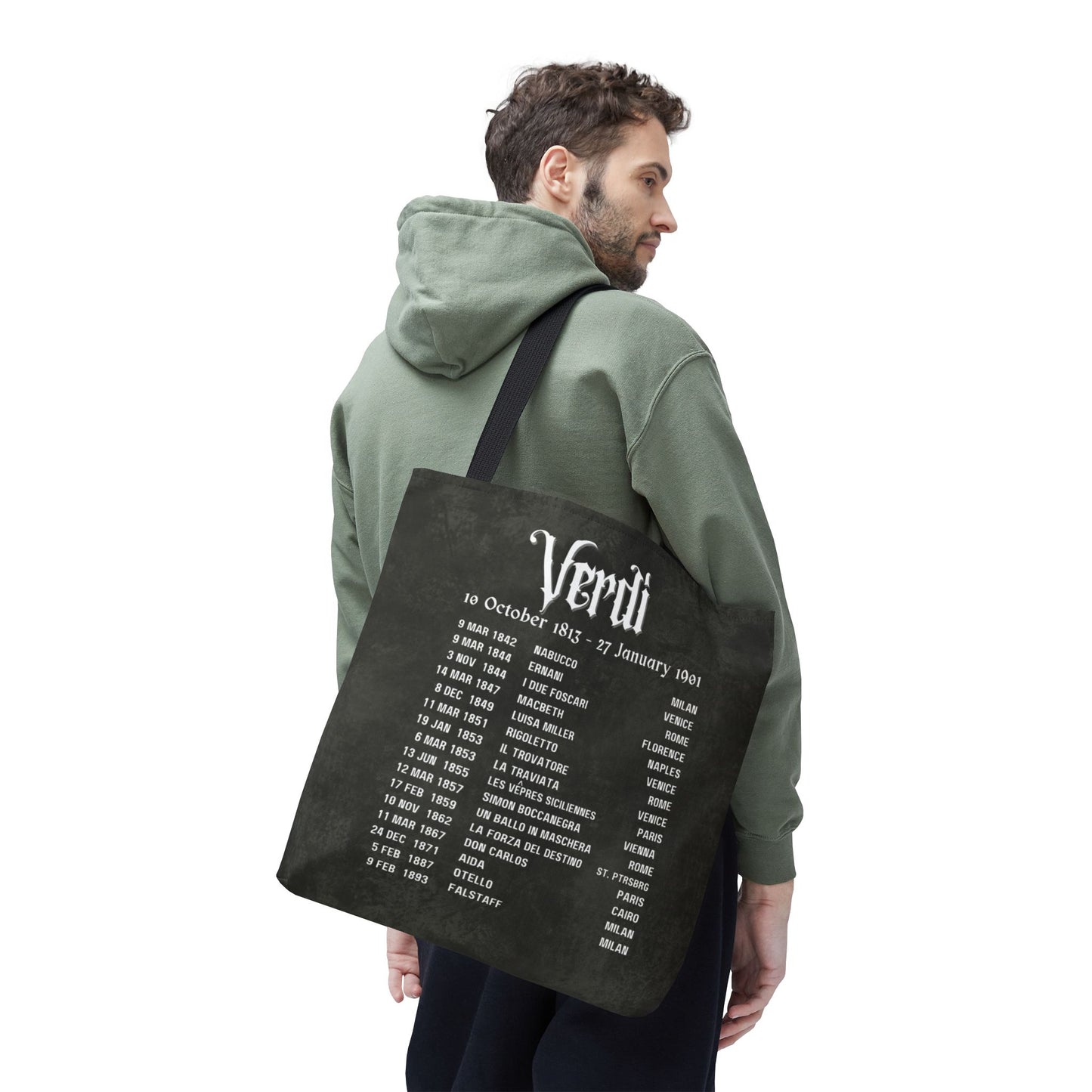 Verdi Opera Premiers Tote Bag