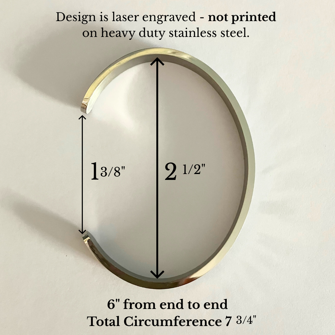 cuff bracelet size chart
