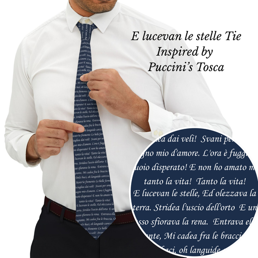 E lucevan le stelle Tosca Necktie