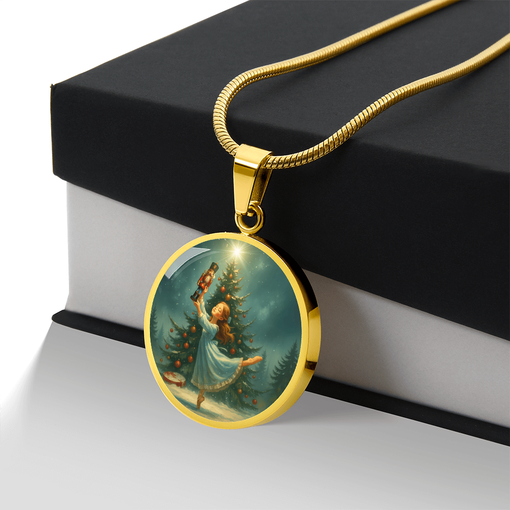 Gold finish Clara Necklace  with box