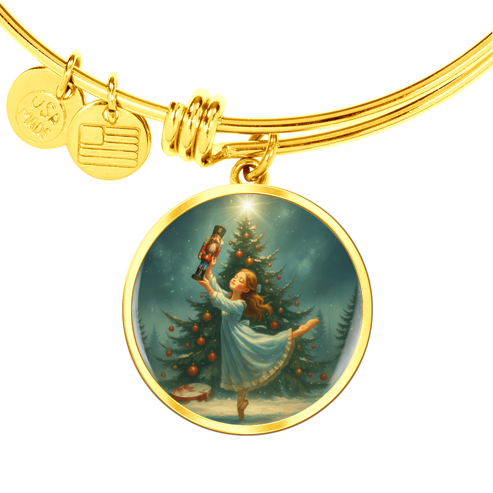 Clara and Nutcracker Bracelet detail - gold