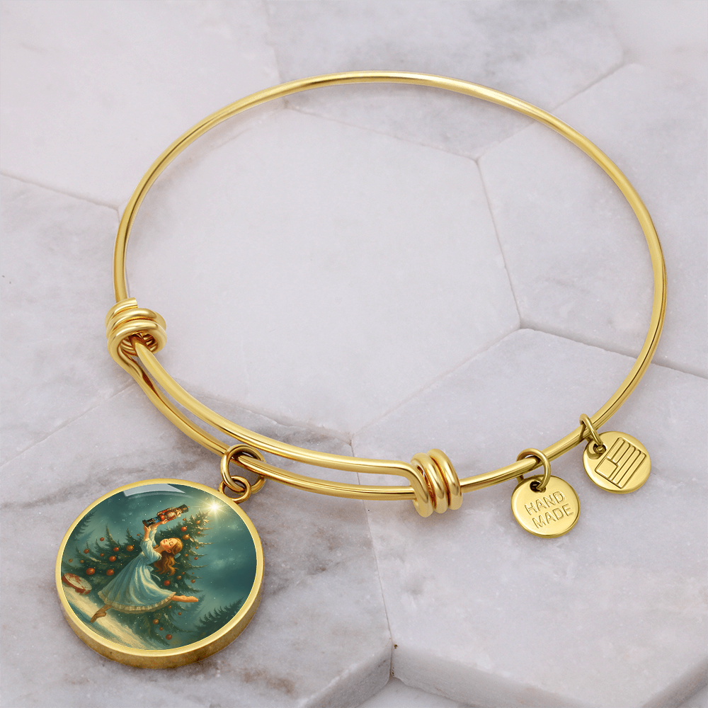 Clara and Nutcracker Bracelet - full view - gold