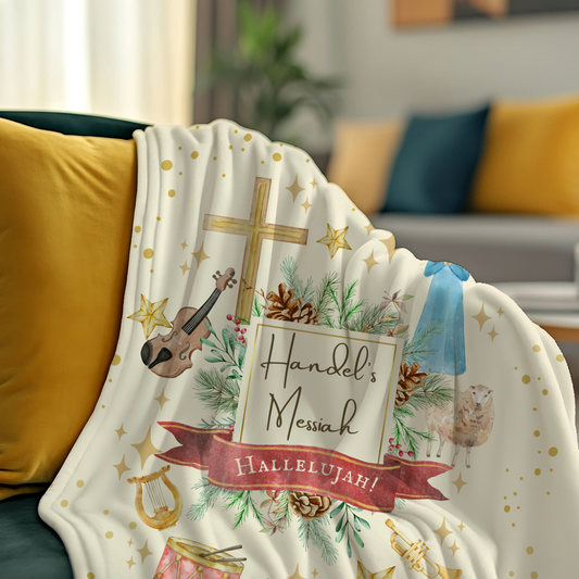 Handel's Messiah Fleece Sherpa Blanket